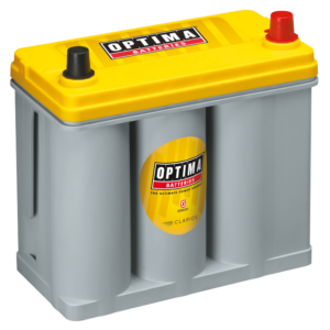 מצבר אופטימה צהוב 2 קטבים באורך 254